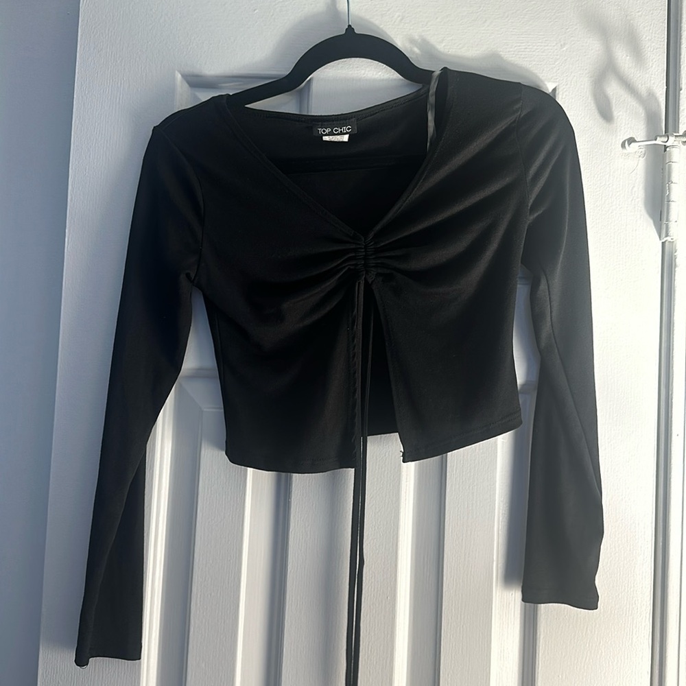 Top Chic Black Cropped Top